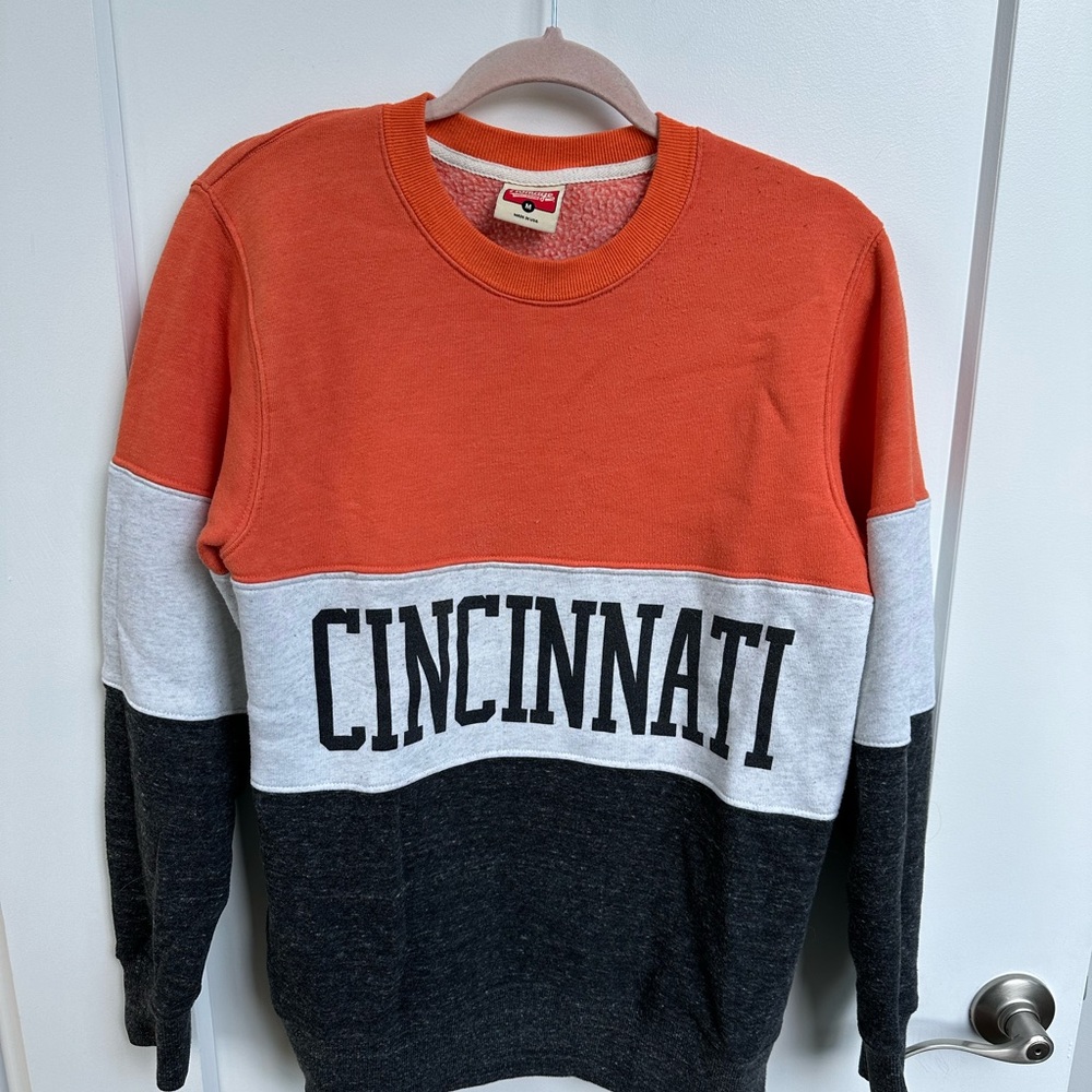 Cincinnati Bengals Homage Colorblock Sweatshirt size medium